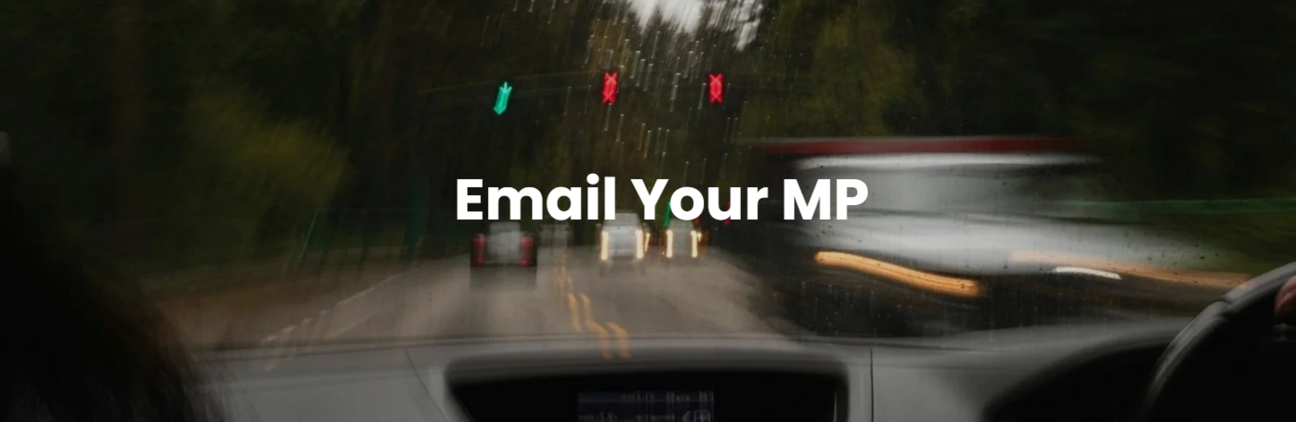 Email Your MP screenshot from lockoutdrinkdriving.org.uk site