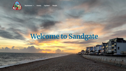 Sandgate Business Home Page screenshot