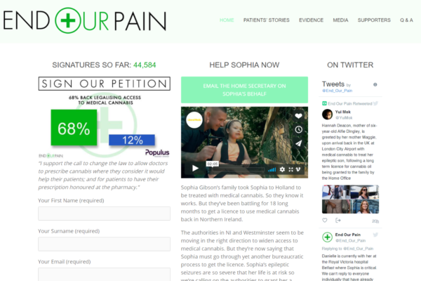 End Our Pain Campaign to Legalise Medical Cannabis