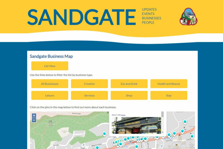 Sandgate Business Directory Map View