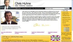 Chris Huhne's campaign website