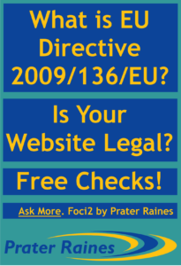 Poster about the EU cookie law