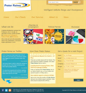 Prater Raines website in 2012