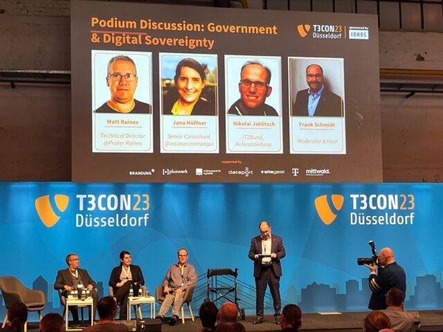 Podium discussion at T3CON23